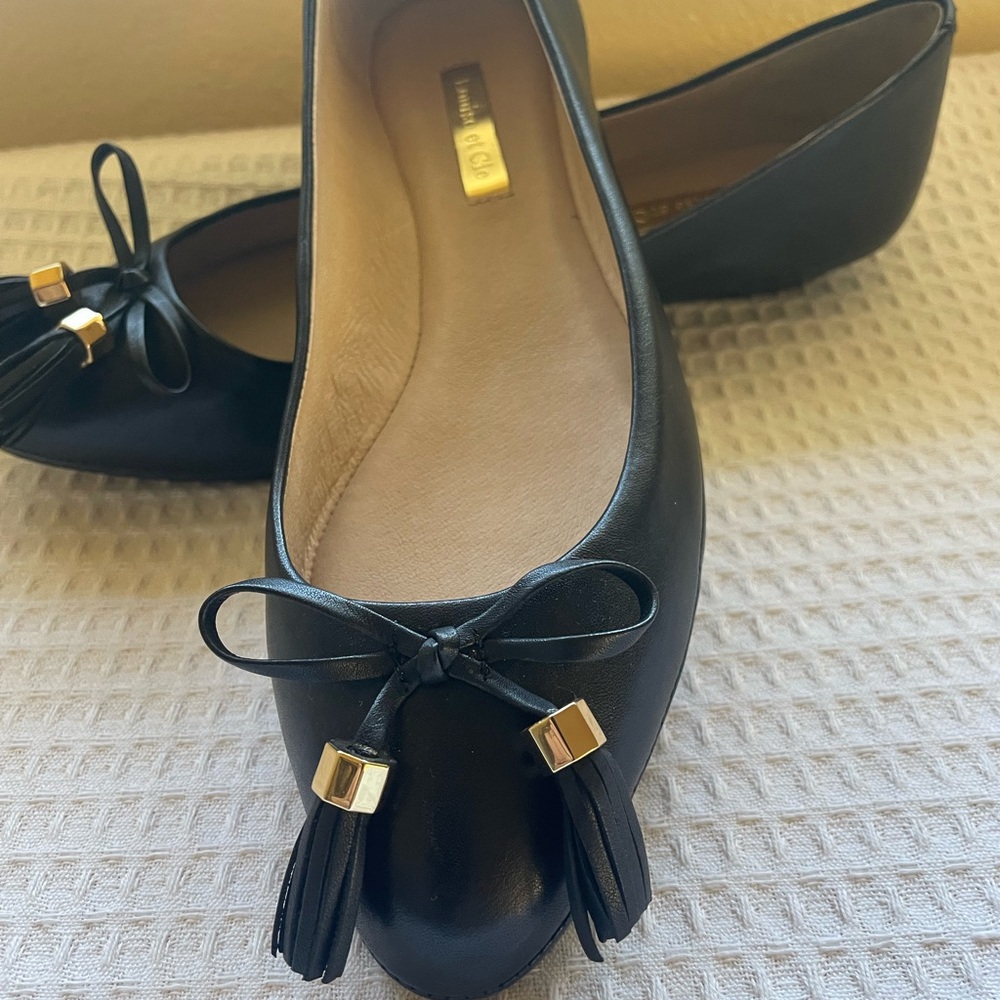 Louise et Cie Black Tassel Loafers